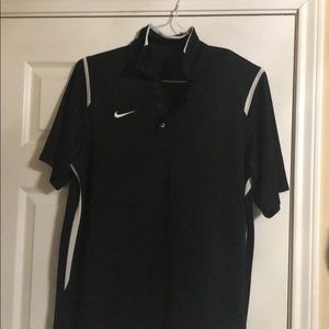 Black Nike DRI-FIT Polo